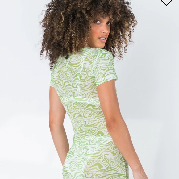 Twin glitch mesh mini dress - Picture 2 of 3